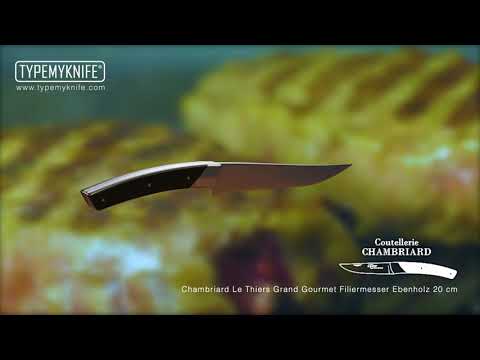 Chambriard Le Thiers Grand Gourmet Filiermesser Ebenholz 20 cm