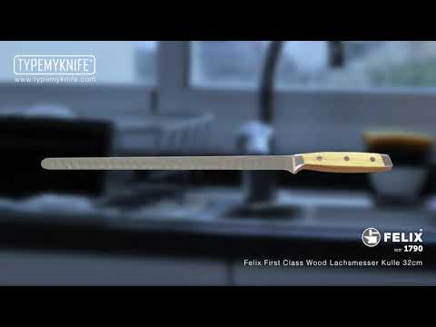 Felix First Class Wood Lachsmesser Kulle 32cm - TYPEMYKNIFE®
