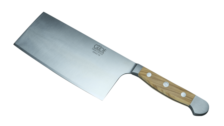 GÜDE Alpha Olive Chinese Chef`s Knife 18 cm | 3D Gravur Konfigurator | 8