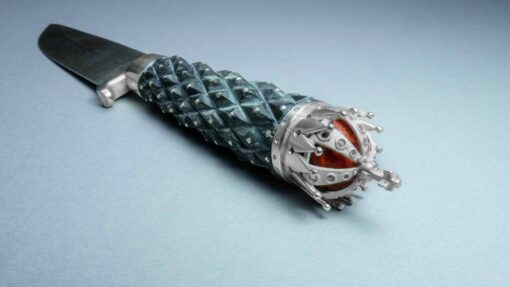 Götterdämmerung ein Messer gehärtet in Drachenblut | 3D Gravur Konfigurator | 8