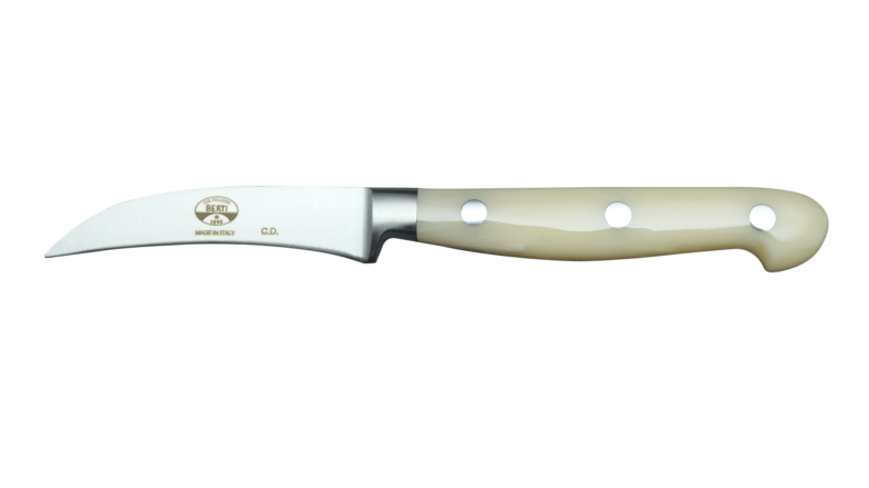 Coltellerie Berti Collezione Cucina Pro Peeling knife PLexiglass Crema 7 cm