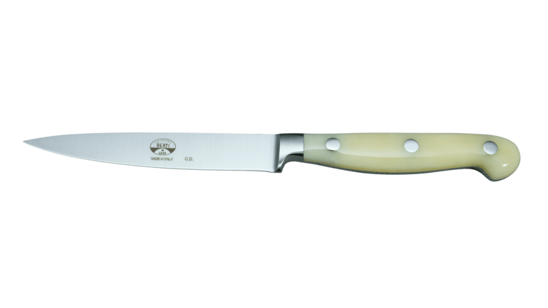 Coltellerie Berti Collezione Cucina Pro Office Knife Plexiglass Crema 11,5 cm