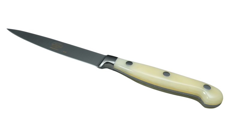 Coltellerie Berti Collezione Cucina Pro Office Knife Plexiglass Crema 11,5 cm | 3D Gravur Konfigurator | 9