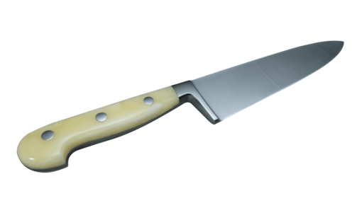 Coltellerie Berti Collezione Cucina Pro Chef`s Knife Plexiglass Crema 20 cm | 3D Gravur Konfigurator | 5