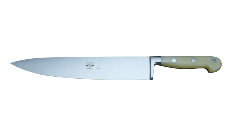 Coltellerie Berti Collezione Cucina Pro Chef`s Knife Plexiglass Crema 25 cm