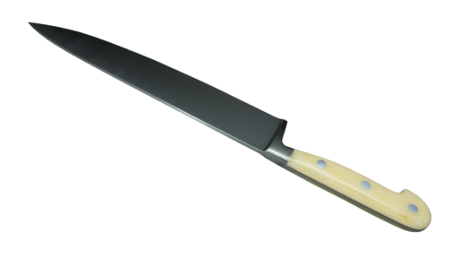 Coltellerie Berti Collezione Cucina Pro Chef`s Knife Plexiglass Crema 25 cm | 3D Gravur Konfigurator | 4