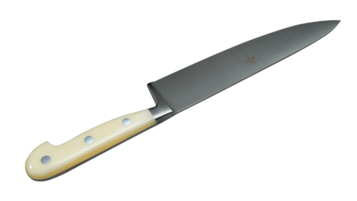 Coltellerie Berti Collezione Cucina Pro Chef`s Knife Plexiglass Crema 25 cm | 3D Gravur Konfigurator | 6