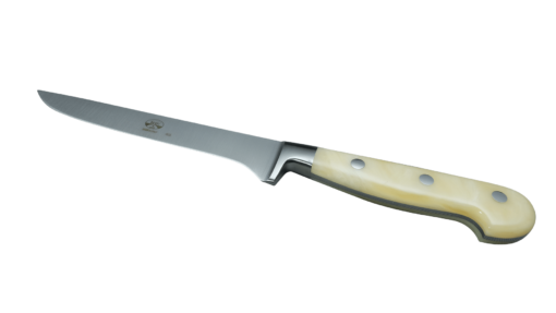 Coltellerie Berti Collezione Cucina Pro Boning knife Plexiglass Crema16 cm | 3D Gravur Konfigurator | 3