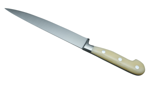 Coltellerie Berti Collezione Cucina Pro Fillet knife flexibel Plexiglass Crema 21 cm | 3D Gravur Konfigurator | 4