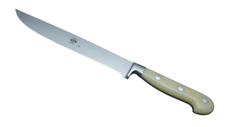 Coltellerie Berti Collezione Cucina Pro Carving knife Plexiglass Crema 22,5 cm | 3D Gravur Konfigurator | 7