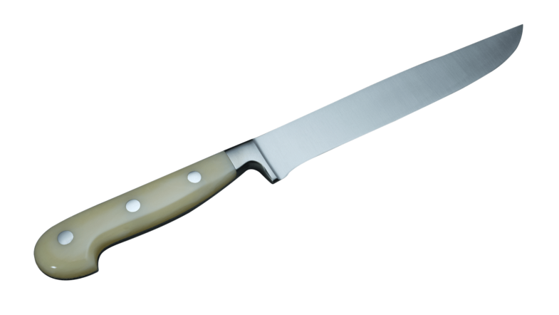 Coltellerie Berti Collezione Cucina Pro Carving knife Plexiglass Crema 22,5 cm | 3D Gravur Konfigurator | 11