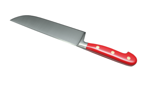 Coltellerie Berti Collezione Cucina Pro Herb knife Plexiglas rosso 17 cm | 3D Gravur Konfigurator | 4