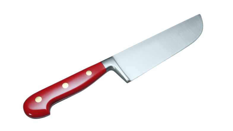 Coltellerie Berti Collezione Cucina Pro Herb knife Plexiglas rosso 17 cm | 3D Gravur Konfigurator | 11