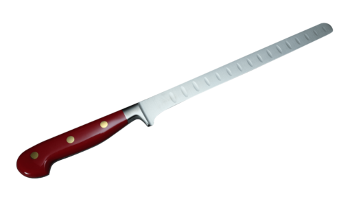 Coltellerie Berti Collezione Cucina Pro Salmon Knife Plexiglas Rosso Kulle 26 cm | 3D Gravur Konfigurator | 5