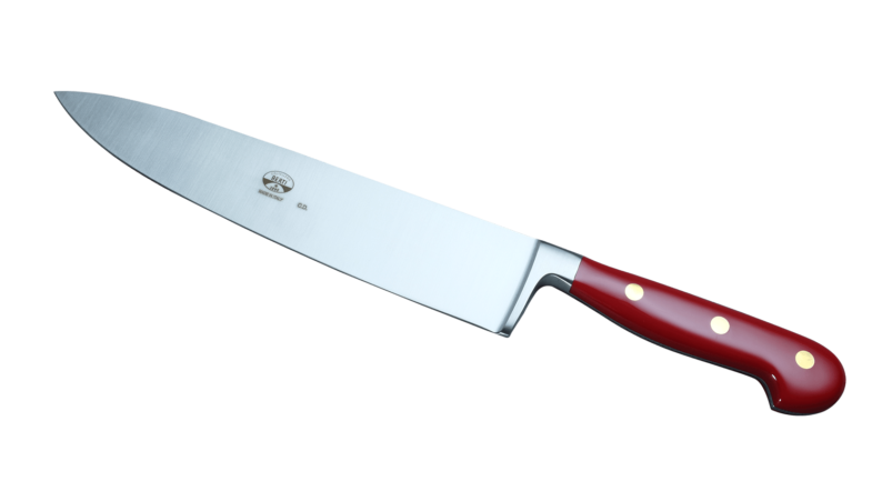 Coltellerie Berti Collezione Cucina Pro Carving knife Plexiglass Rosso 22,5 cm | 3D Gravur Konfigurator | 7