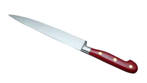 Coltellerie Berti Collezione Cucina Pro Fillet knife flexibel Plexiglass Rosso 21 cm | 3D Gravur Konfigurator | 4