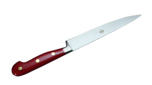 Coltellerie Berti Collezione Cucina Pro Fillet knife flexibel Plexiglass Rosso 21 cm | 3D Gravur Konfigurator | 6