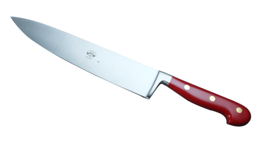 Coltellerie Berti Collezione Cucina Pro Chef`s Knife Plexiglass Rosso 25 cm | 3D Gravur Konfigurator | 3