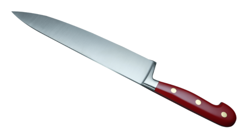 Coltellerie Berti Collezione Cucina Pro Chef`s Knife Plexiglass Rosso 25 cm | 3D Gravur Konfigurator | 4