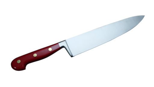Coltellerie Berti Collezione Cucina Pro Chef`s Knife Plexiglass Rosso 25 cm | 3D Gravur Konfigurator | 5