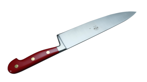 Coltellerie Berti Collezione Cucina Pro Chef`s Knife Plexiglass Rosso 25 cm | 3D Gravur Konfigurator | 6