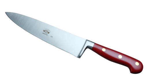 Coltellerie Berti Collezione Cucina Pro Chef`s Knife Plexiglass Rosso 20 cm | 3D Gravur Konfigurator | 3