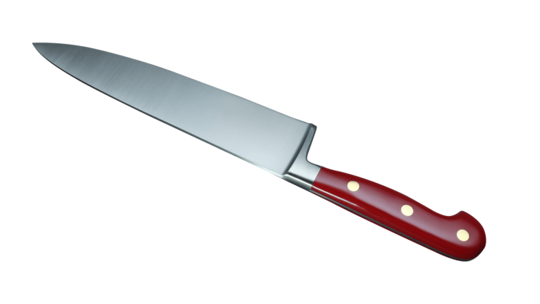 Coltellerie Berti Collezione Cucina Pro Chef`s Knife Plexiglass Rosso 20 cm | 3D Gravur Konfigurator | 9