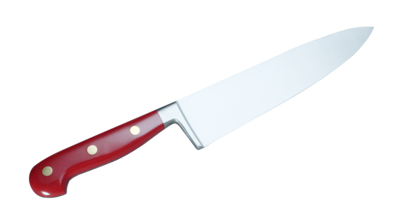 Coltellerie Berti Collezione Cucina Pro Chef`s Knife Plexiglass Rosso 20 cm | 3D Gravur Konfigurator | 11