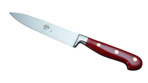 Coltellerie Berti Collezione Cucina Pro Carving knife Plexiglass Rosso 16 cm | 3D Gravur Konfigurator | 3