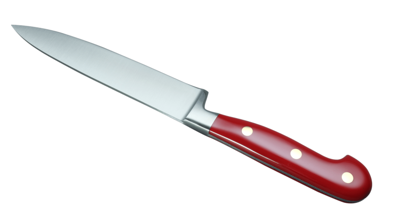 Coltellerie Berti Collezione Cucina Pro Carving knife Plexiglass Rosso 16 cm | 3D Gravur Konfigurator | 9