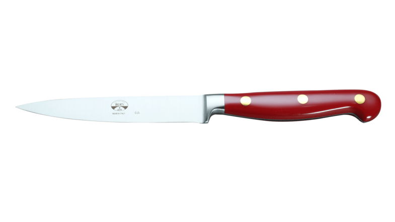 Coltellerie Berti Collezione Cucina Pro Office Knife Plexiglass Rossa 11,5 cm
