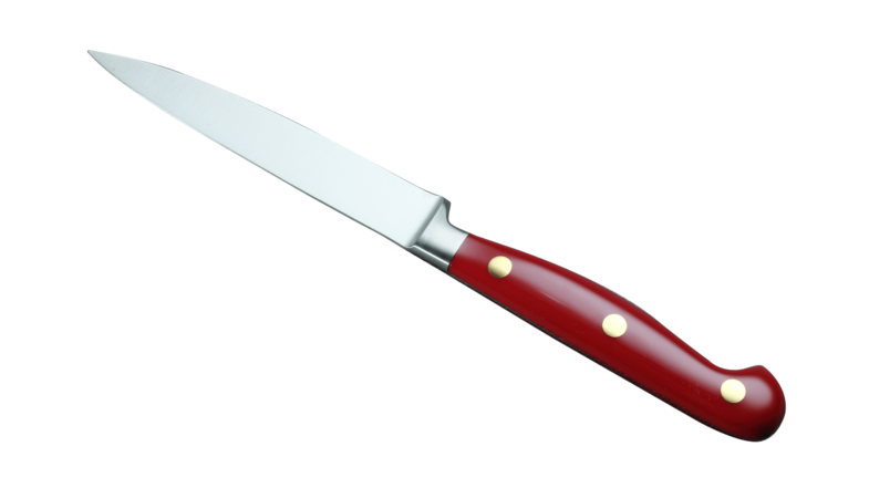 Coltellerie Berti Collezione Cucina Pro Office Knife Plexiglass Rossa 11,5 cm | 3D Gravur Konfigurator | 9