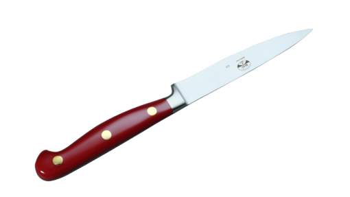 Coltellerie Berti Collezione Cucina Pro Office Knife Plexiglass Rossa 11,5 cm | 3D Gravur Konfigurator | 6