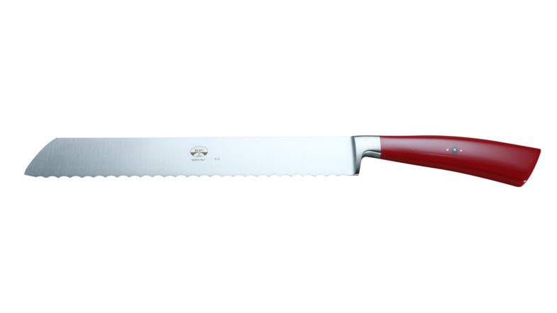 Coltellerie Berti Collezione Cucina Brotmesser Plexiglass Rosso 22 cm