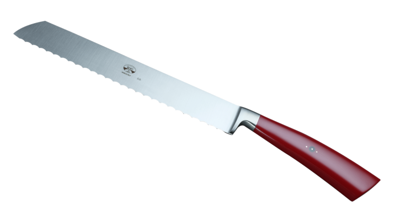 Coltellerie Berti Collezione Cucina Bread knife Plexiglass Rosso 22 cm | 3D Gravur Konfigurator | 7