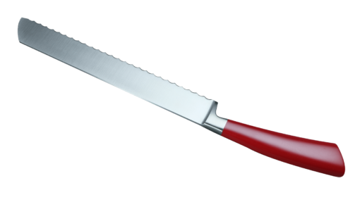 Coltellerie Berti Collezione Cucina Bread knife Plexiglass Rosso 22 cm | 3D Gravur Konfigurator | 4