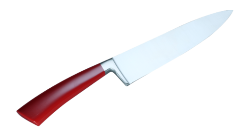 Coltellerie Berti Collezione Cucina Chef`s Knife Plexiglass Rosso 25 cm | 3D Gravur Konfigurator | 5