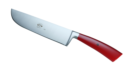 Coltellerie Berti Collezione Cucina Herb knife Plexiglas rosso 17 cm | 3D Gravur Konfigurator | 3