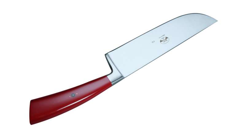 Coltellerie Berti Collezione Cucina Herb knife Plexiglas rosso 17 cm | 3D Gravur Konfigurator | 13
