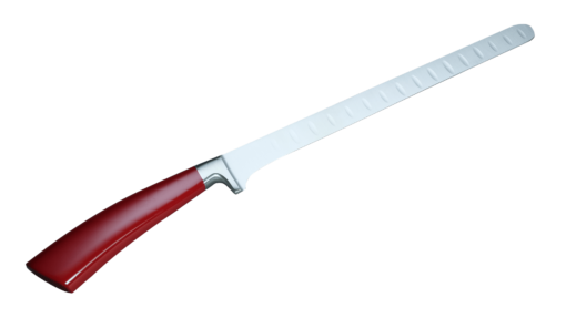 Coltellerie Berti Collezione Cucina Salmon Knife Plexiglas Rosso Kulle 26 cm | 3D Gravur Konfigurator | 5