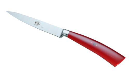Coltellerie Berti Collezione Cucina Office Knife Plexiglass Rossa 11,5 cm | 3D Gravur Konfigurator | 3