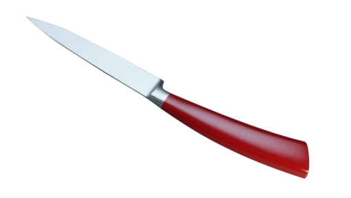 Coltellerie Berti Collezione Cucina Office Knife Plexiglass Rossa 11,5 cm | 3D Gravur Konfigurator | 6