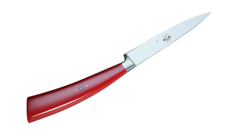 Coltellerie Berti Collezione Cucina Office Knife Plexiglass Rossa 11,5 cm | 3D Gravur Konfigurator | 18