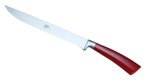 Coltellerie Berti Collezione Cucina Carving knife Plexiglass Rosso 22,5 cm | 3D Gravur Konfigurator | 3