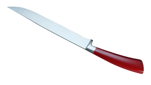 Coltellerie Berti Collezione Cucina Carving knife Plexiglass Rosso 22,5 cm | 3D Gravur Konfigurator | 4