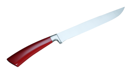 Coltellerie Berti Collezione Cucina Carving knife Plexiglass Rosso 22,5 cm | 3D Gravur Konfigurator | 5