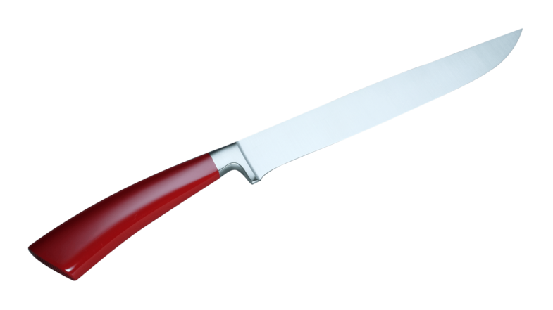 Coltellerie Berti Collezione Cucina Carving knife Plexiglass Rosso 22,5 cm | 3D Gravur Konfigurator | 11