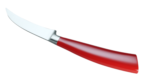 Coltellerie Berti Collezione Cucina Peeling knife Plexiglass Rosso 7 cm | 3D Gravur Konfigurator | 4