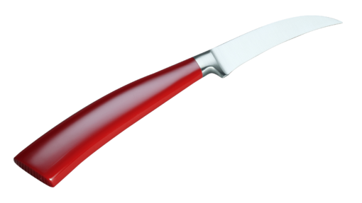 Coltellerie Berti Collezione Cucina Peeling knife Plexiglass Rosso 7 cm | 3D Gravur Konfigurator | 5