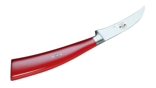 Coltellerie Berti Collezione Cucina Peeling knife Plexiglass Rosso 7 cm | 3D Gravur Konfigurator | 6